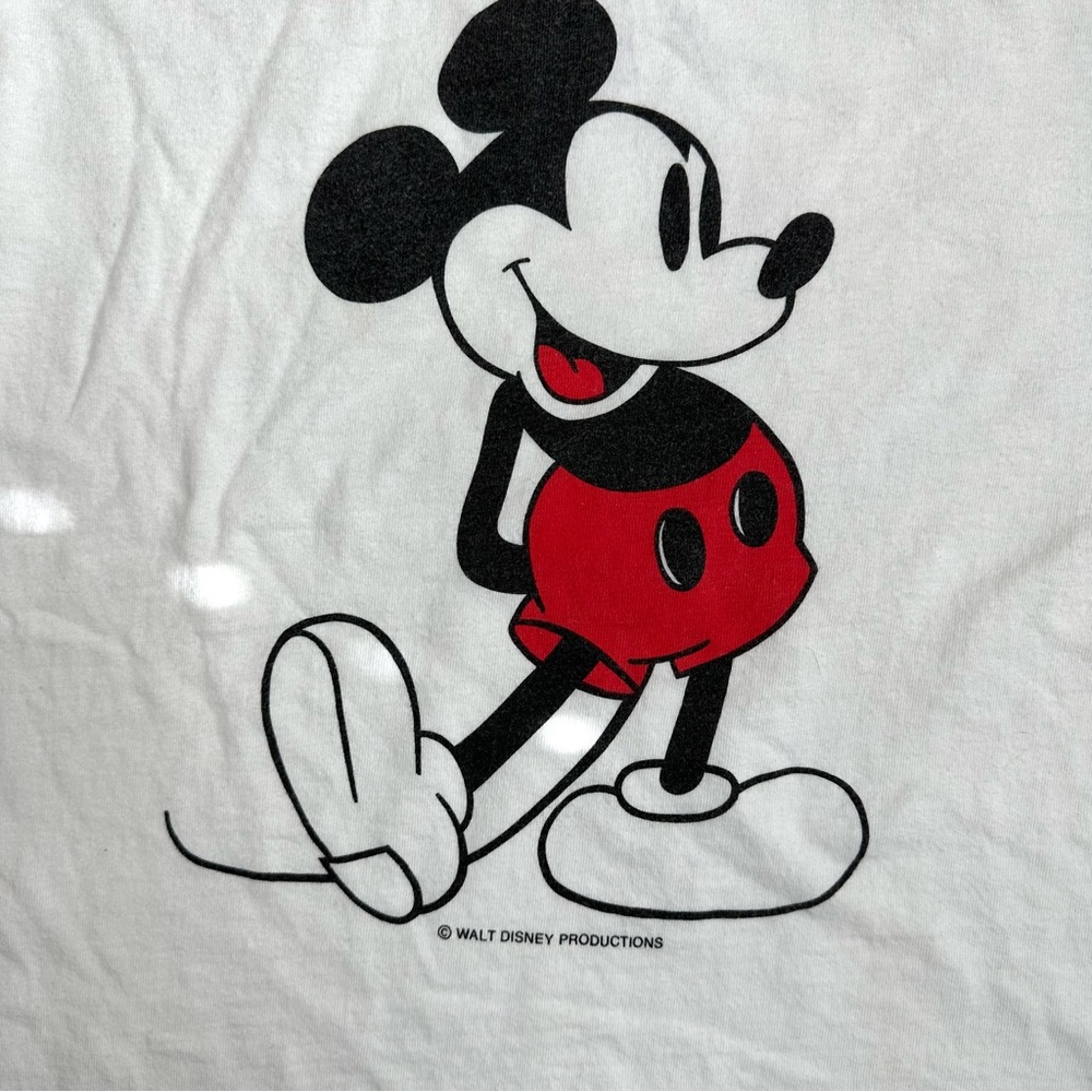Vintage Mickey Mouse Ringer Tee T-Shirt S 34-36 - Picture 3 of 9